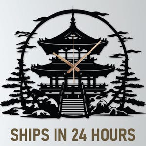 Relógio de parede japonês em metal, inspirado no estilo Zen, silencioso, ideal para amantes da cultura japonesa, grande relógio de arte em metal para meditação, perfeito para entusiastas do Zen.