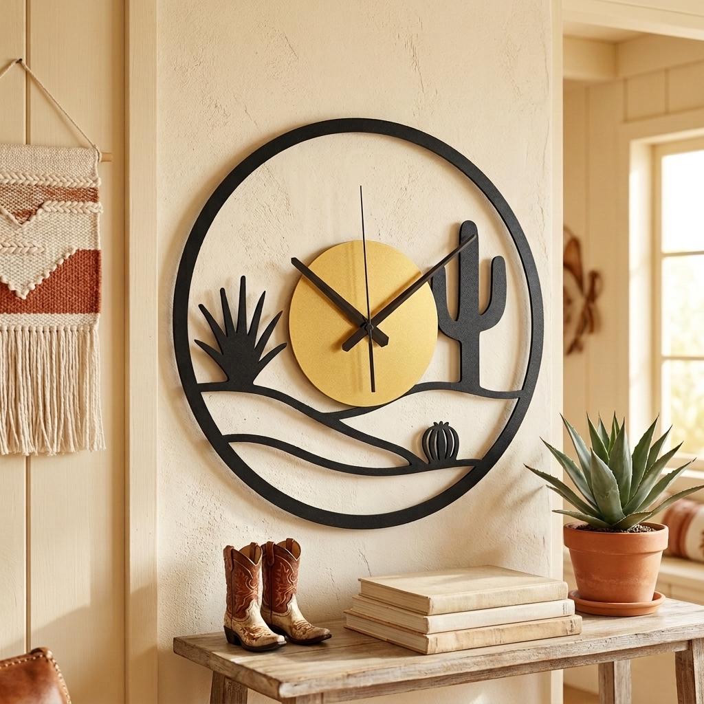 Sun Wall Clock - Etsy