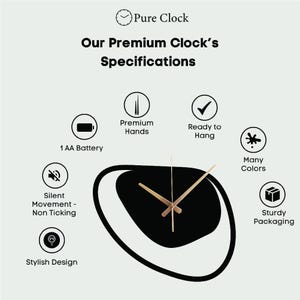 Sculptural minimalist clock