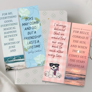 The Summer I Turned Pretty Quote Bookmark Set – TSITP Show Inspired – Belly – Conrad –Jenny Han