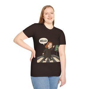 T-shirt grappige cartoongroet, uniseks grafisch T-shirt, shirt casual stijl, cadeau voor vrienden, humorkleding