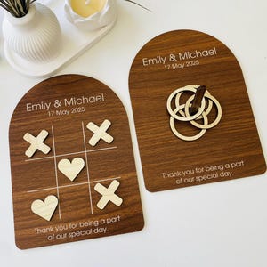 Wedding Table Games, Personalized Wedding Games,Wedding Favour Games, Tic Tac Toe, Ring Toss, Unique Wedding Favours, Wedding Ideas