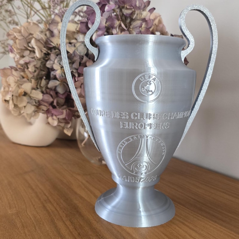 Trophée Réplique Coupe Du Monde – 36 Cm – Décoration Football – Or Et Argent