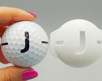 Customizable Golf Ball Stencil • Ball Marker with Initials and Symbols • Golf Gift Idea for Men & Women • Handmade in France