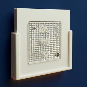 Suporte de parede para controle remoto Somfy Smoove RTS, para persianas, fixação com parafuso ou adesivo, branco