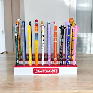 Support / Présentoir à Stylos LEGAMI – 100% Personnalisable - Fait main en France