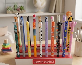 Portapenne/espositore Legami – 100% personalizzabile – Realizzato a mano in Francia