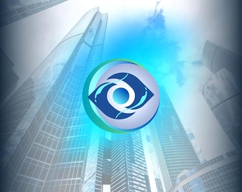 Futuristic Eye Logo Design: Modern Optometry Branding (Canva Template)