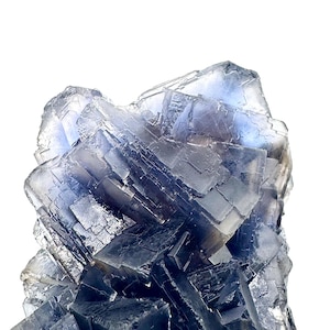 730 GRAM Blue Fluorite Cubes with Calcite Crystals – Rare Raw Mineral Specimen | Healing Crystal & Collector’s Piece | Home Decor
