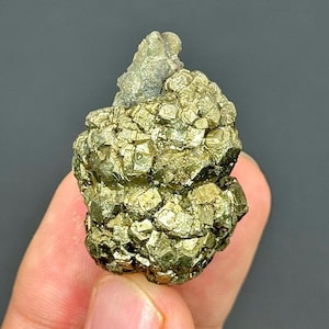 285 CRT Golden Pyrite Crystal Specimen | Natural Raw Metallic Cluster | Sparkling Mineral Display Stone for Collectors, Energy & Home Décor
