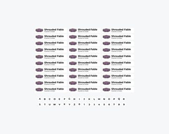 TCG Divider Sticker Sheet - Set Logos, Alphabet & Numbers (for our card dividers)