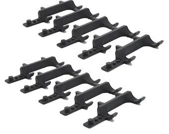 Set of 10 IKEA Skadis Brackets for LEGO® Speed Champions Cars | For F1 Cars with Helmet and Driver Mount | Display - Holder - Bracket -