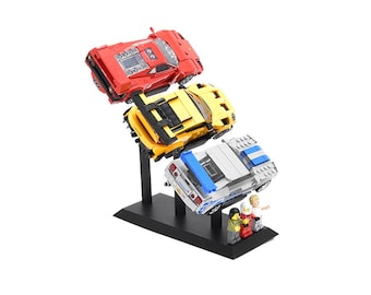 STL Files for Universal Display Stand for 3x LEGO Speed Champions Cars