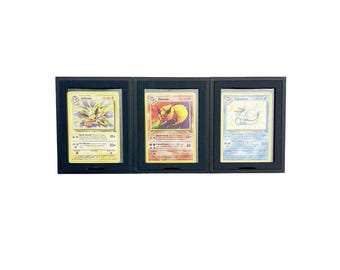 Toploader Wall Display for 3 Cards – Interchangeable Card Frame for Pokémon & TCG (Black)