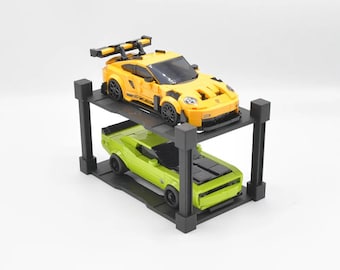 Modular Garage 2x for LEGO® Speed Champions Cars | Display - Holder - Bracket - Stand