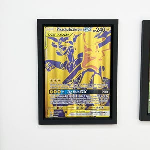 jumbo gold pokemon cards Amazon.com: Pokemon - Pikachu & Zekrom GX SM248 - Oversize/Jumbo Card main image 0
