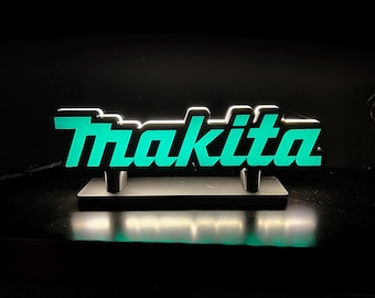 Makita Powertools Logo LED Light Box | Perfect Gift | Garage/Mancave | 24.6x58x37mm | 5V USB