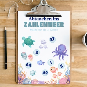 Mathe-Arbeitsblätter 3. Klasse – Unterwasser-Thema | Rechnen mit Spaß | PDF Lernmaterial Grundschule