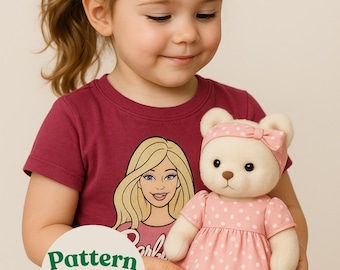 Mini-naaipatroon pluche teddybeer | (pdf)
