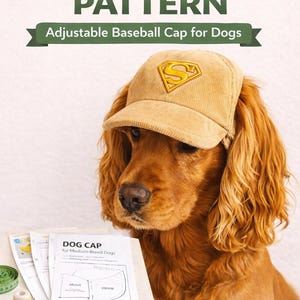 犬用帽子の型紙｜小型犬・中型犬用野球帽の型紙（PDFダウンロード）