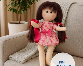 Cloth Doll Sewing Pattern | Tilda-Style, PDF Pattern