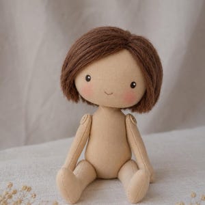 Cloth Doll Body Sewing Pattern | Rag Doll Template, 3 Sizes (PDF Download) image 15