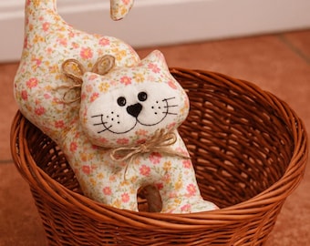 Fabric Cat Sewing Pattern | Country Style Decor (PDF Pattern)