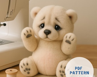 Naaipatroon pluche teddybeer | (pdf)