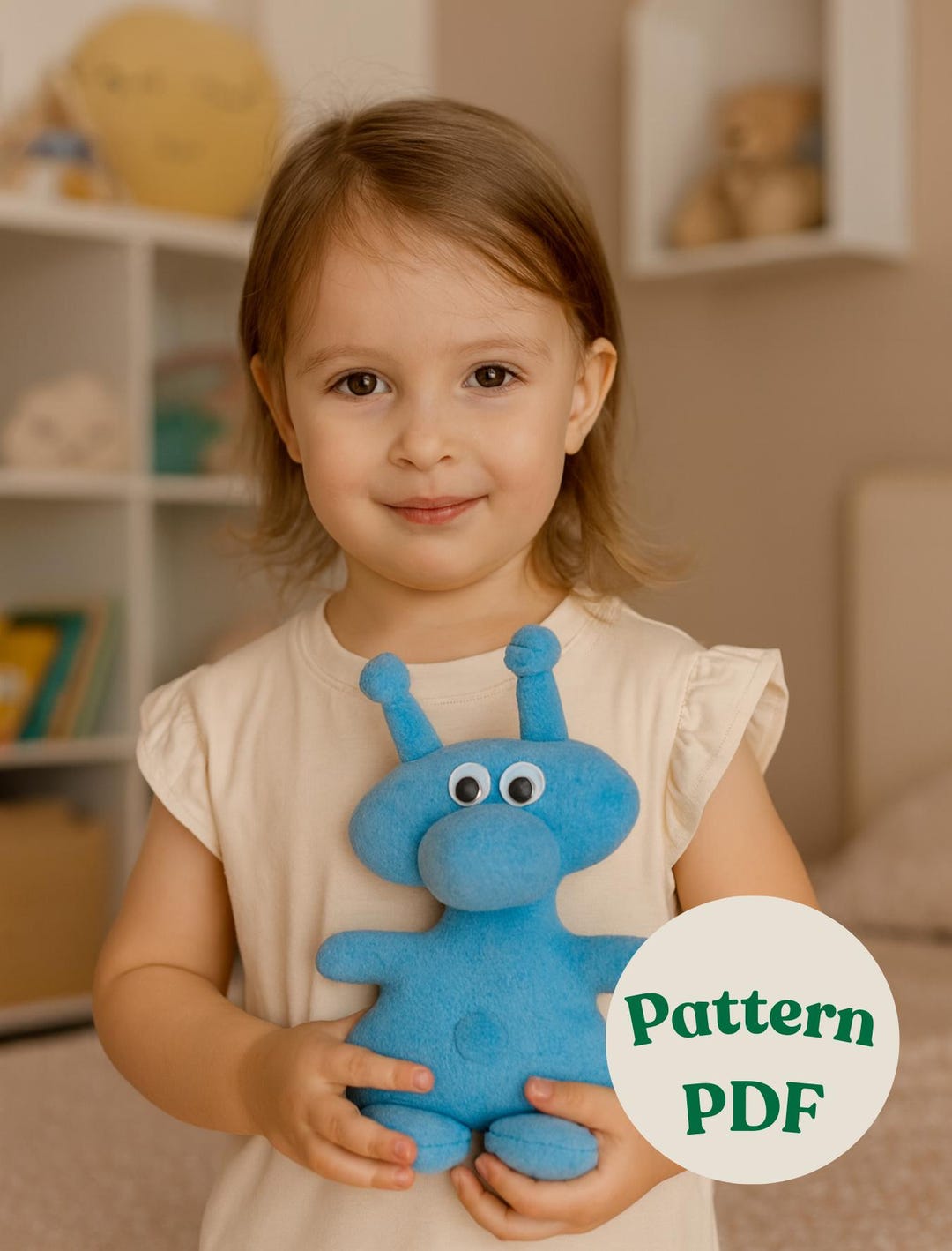Alien Plush Toy PDF Pattern – Digital Sewing Template - Etsy