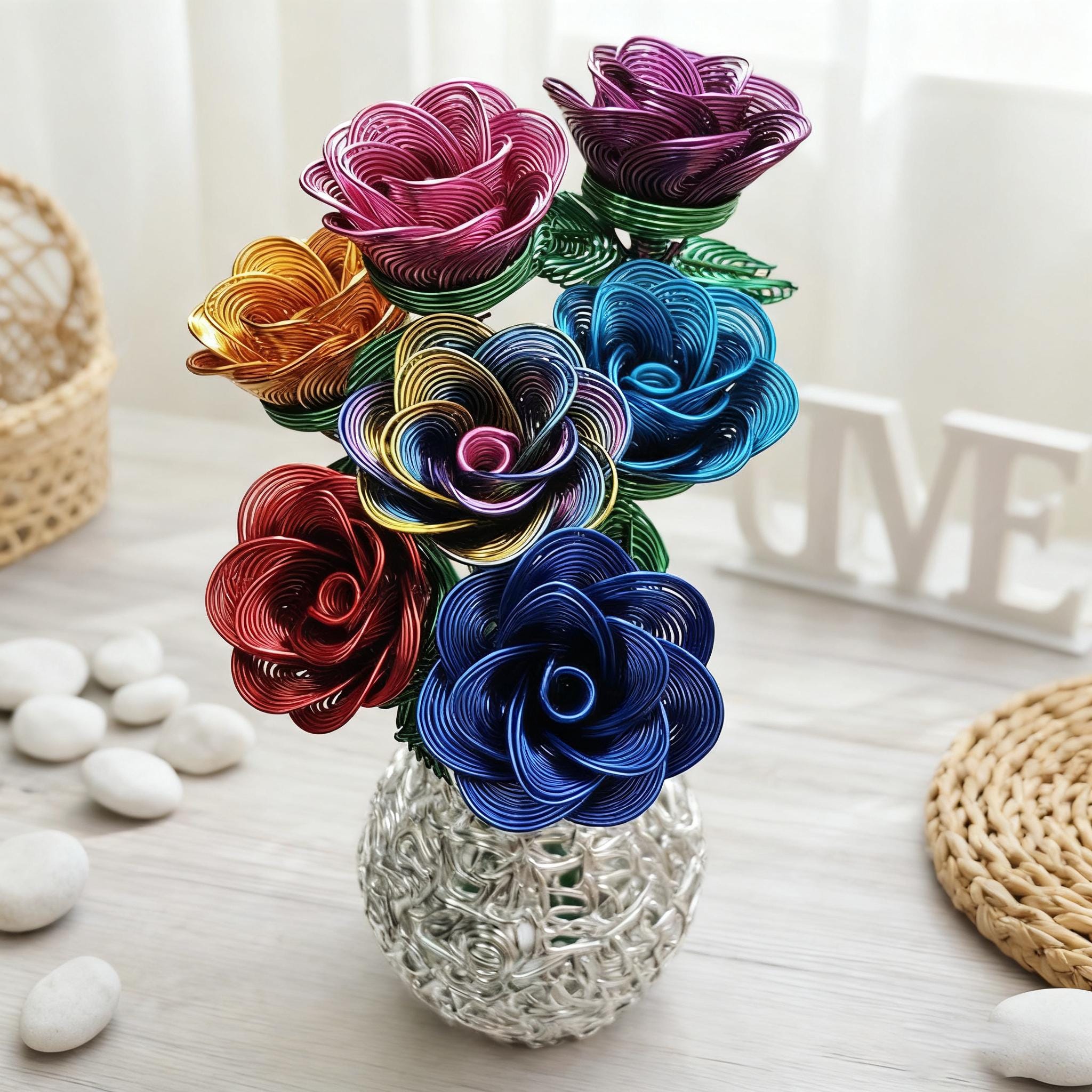 Helera 12pcs Bag Of Fake Roses Centro De Mesa Rosas México