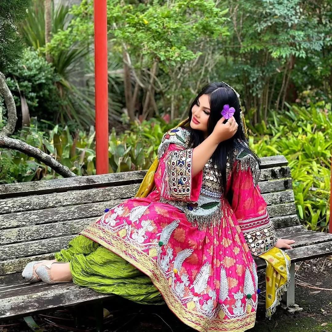 Vintage Afghan Short Dress | Handmade Coins & Cherma Embroidery