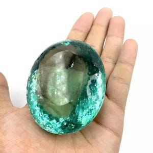 256,55 ct topázio azul oceano enorme cristal brasileiro oval lapidado pedra preciosa natural lapidada solta para fazer joias colar com pingente para mulheres/dela