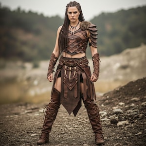 xena warrior princess fancy dress Xena Warrior Princess Costume for Women | TV Show Costumes | Adult | Womens | L | Brown