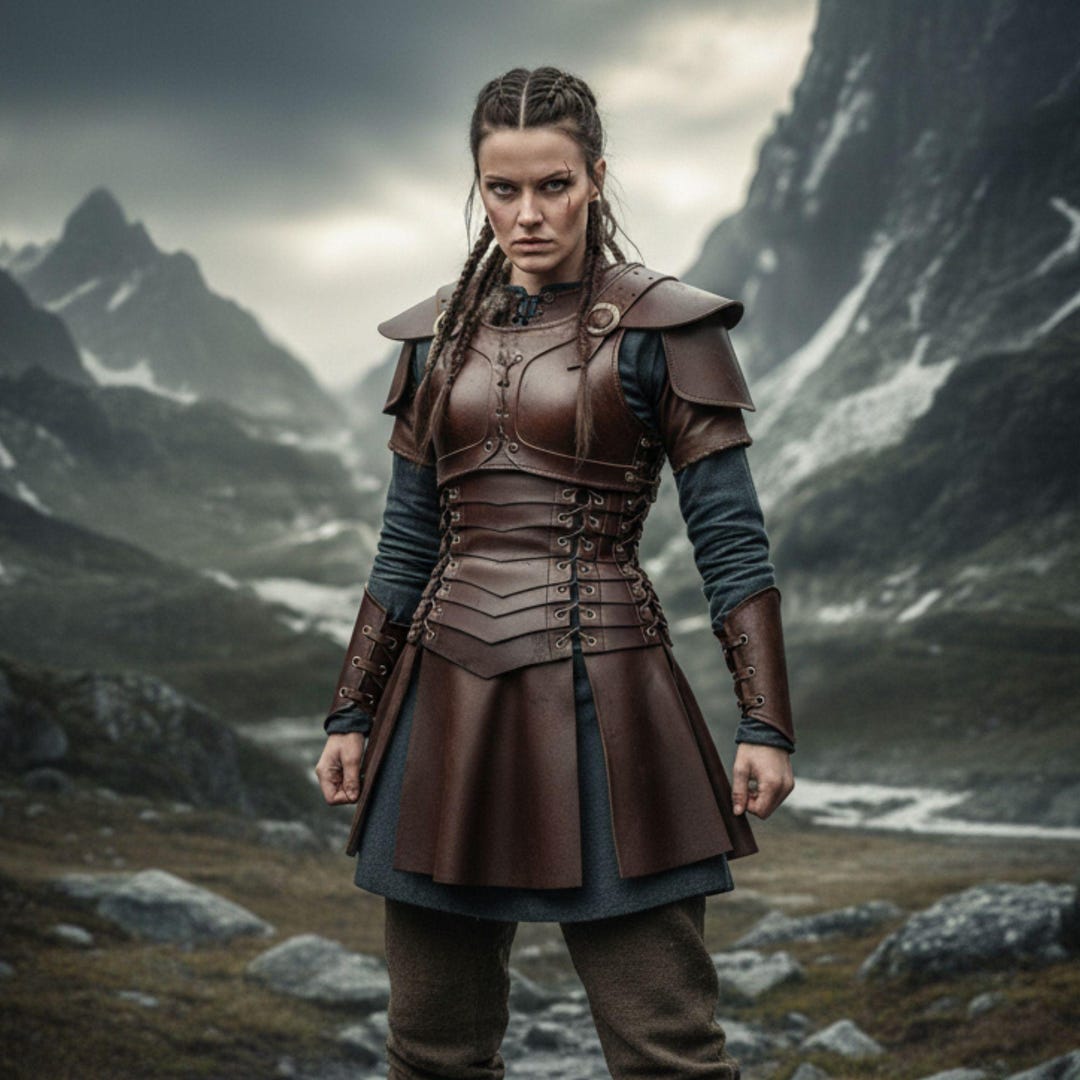 Handmade Viking Leather Armor Costume: Medieval LARP Cosplay Costume ...