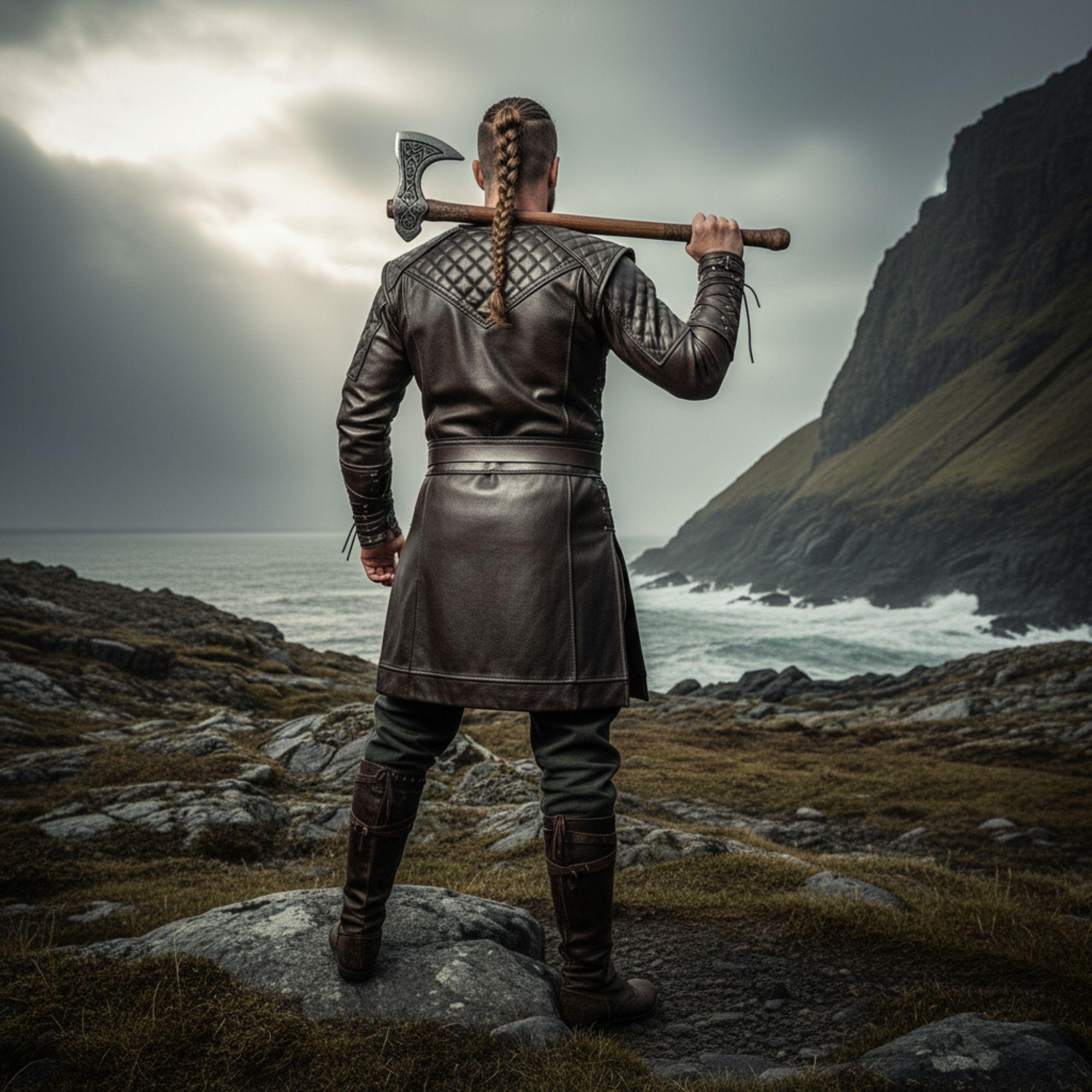 Quilted Leather Medieval Tunic - Renaissance LARP Costume - Norse ...