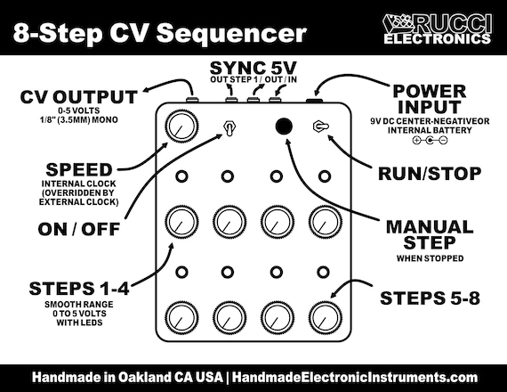 8-step CV Sequencer - Etsy