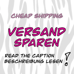 Versand Sparen / Cheap Shipping