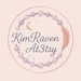 KimRavenAt3tsy store logo
