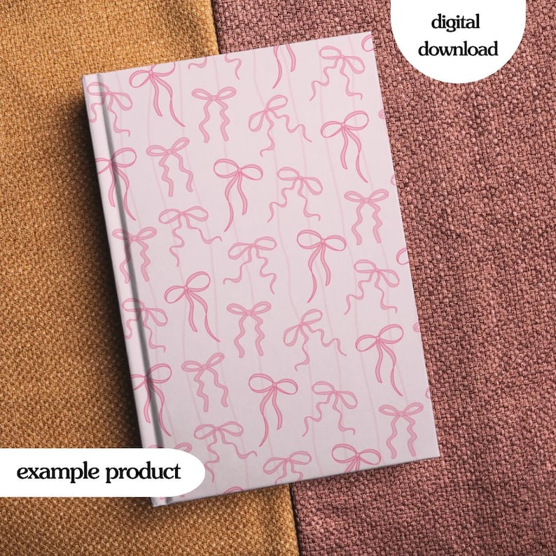 Pink Doodle Coquette Bow Seamless Pattern: Pink Coquette Digital Paper ...