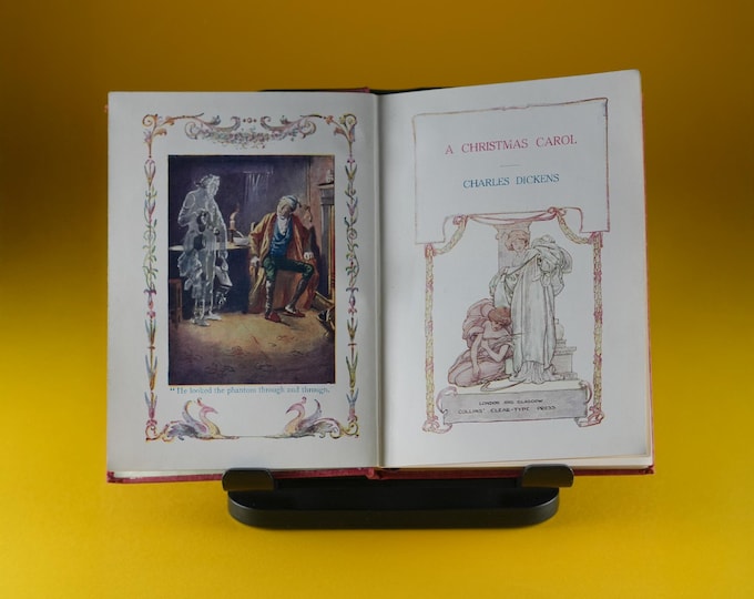 Antique "A Christmas Carol" - 1909 Collins Clear-Type Edition