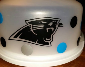 Carolina Panthers monogrammed cake carrier