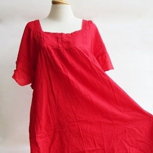 D24, Red Butterfly Effect Cotton Dress