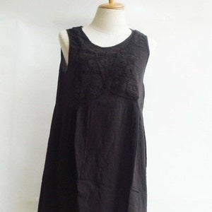 D19, Knitted Spring Dark Brown Cotton Dress