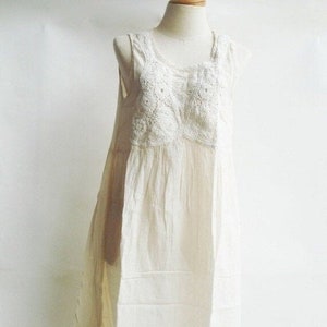 D19, Knitted Spring Off White Cotton Dress, cream sundress