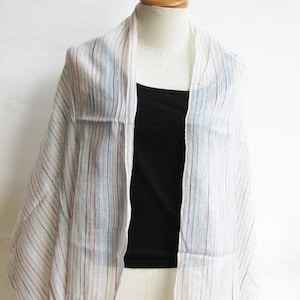 SC1, V Northern Tribe White Cotton Scarf