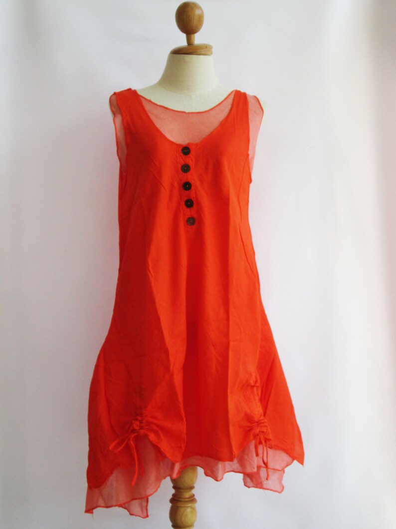 orange sundress