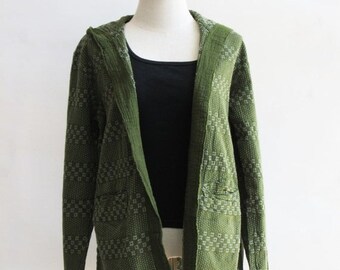 J2, Forest Comfort Hood Dark Green Cotton Jacket