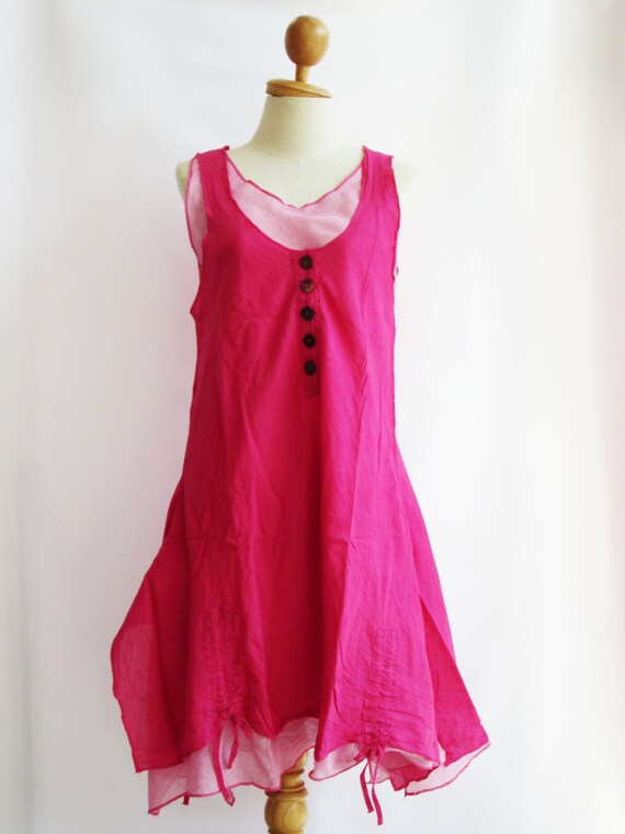 bright pink sundress