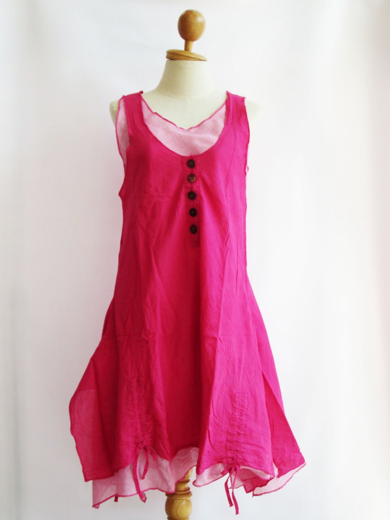 bright pink sundress