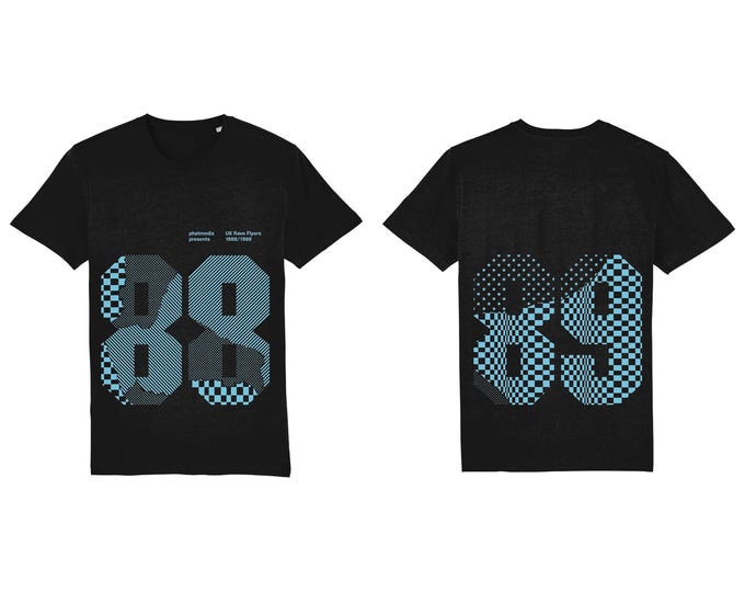 Phatmedia Presents UK Rave Flyers 1988 - 1989 Limited Edition Book Launch Tee Shirt